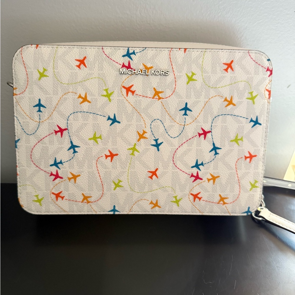 Michael Kors Airplane Print Crossbody Bag